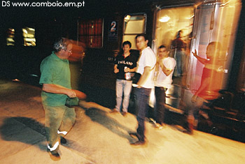 Uma paragem algures no calor da noite espanhola.